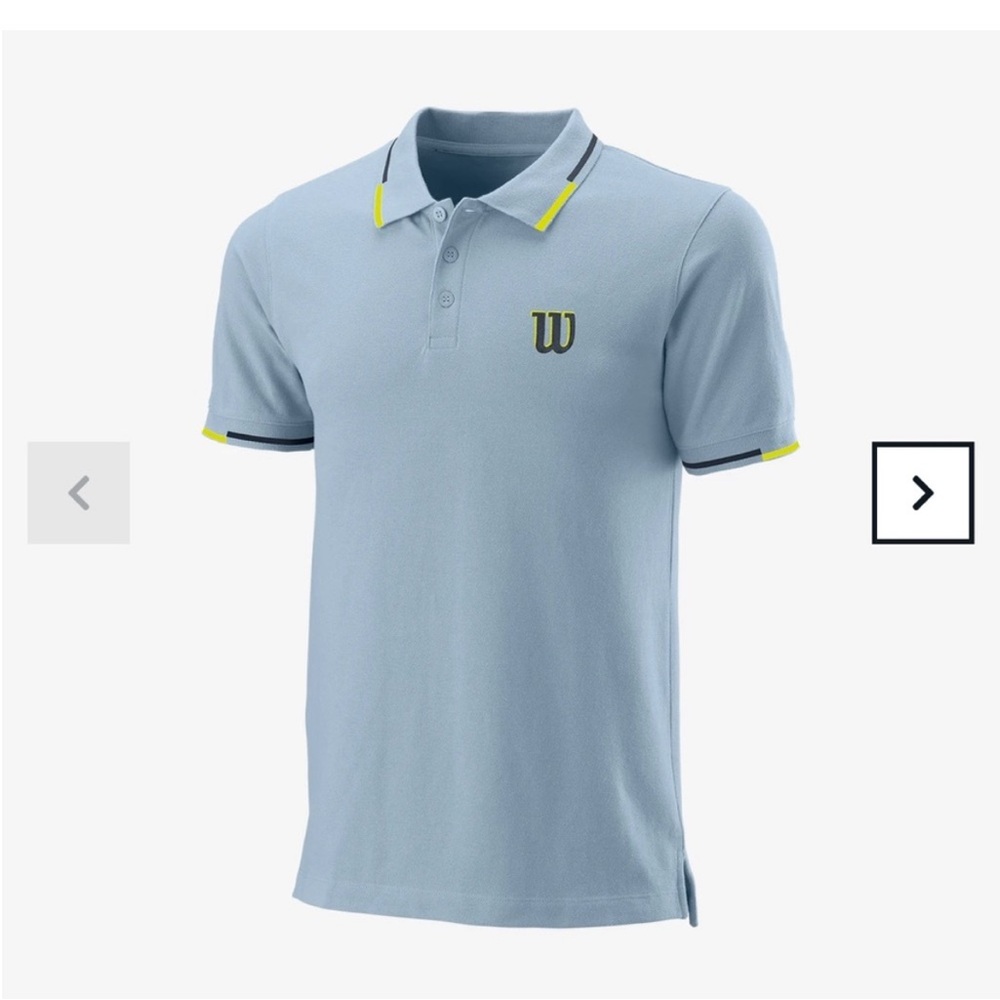 Wilson Mens Script Eco Cotton Polo Slim Fit (Brand New)